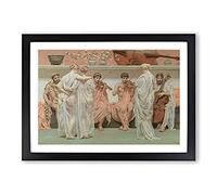 The Quartet by Albert Joseph Moore Framed Print | A2 Black Framed Wall Art | Ready to Hang | Modern Nature Picture | Living Room Bedroom Lounge Office