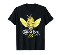 The Queen Bee is 28 Honeybee Hive 28th Birthday Women T-Shirt