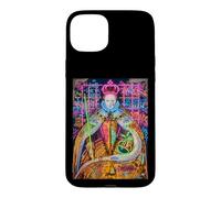 The Queen, Cool Hand Drawn Graffiti Queen Cartoon Graphic Case for iPhone 15 Plus