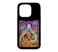 The Queen, Cool Hand Drawn Graffiti Queen Cartoon Graphic Case for iPhone 15 Pro