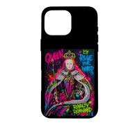 The Queen, Cool Hand Drawn Graffiti Queen Cartoon Graphic Case for iPhone 16 Pro Max