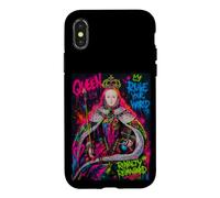 The Queen, Cool Hand Drawn Graffiti Queen Cartoon Graphic Case for iPhone X/XS