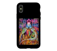 The Queen, Cool Hand Drawn Graffiti Queen Cartoon Graphic Case for iPhone X/XS