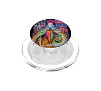 The Queen, Cool Hand Drawn Graffiti Queen Cartoon Graphic PopSockets PopGrip for MagSafe