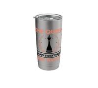 The Queen Goes Everywhere She Wants Chess Player Game Night Stainless Steel Insulated Tumbler