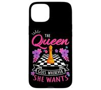 The Queen Goes Wherever She Wants Checkmate Chess Case for iPhone 15 Plus