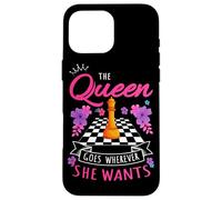The Queen Goes Wherever She Wants Checkmate Chess Case for iPhone 16 Pro Max
