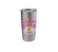 The Queen Goes Wherever She Wants Checkmate Chess Stainless Steel Insulated Tumbler