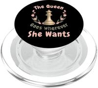 The Queen Goes Wherever She Wants Chess Confident Woman PopSockets PopGrip for MagSafe
