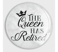 The Queen Has Retired Fridge Magnets with Quotes Refrigerator Magnets Glass Fridge Magnets for Whiteboard Kitchen Funny Sticker for Home Decoration Office Locker