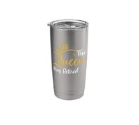 The Queen Has Retired Humor Retirement Stainless Steel Insulated Tumbler