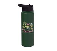 The Queen Has Retired Humor Retirement Stainless Steel Insulated Water Bottle
