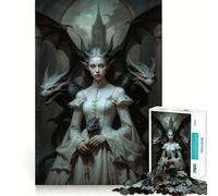 The Queen Of Dragon Castle 1000 Pieces Puzzles for Teenagers Boost Recall Relaxing Fun Accurate Edge Thoughtful Gift (50x75cm)