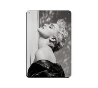 The Queen of Pop Madonna Ciccone Retro Poster Metal Tin Sign Chic Art Retro Iron Painting Bar People Cave Cafe Family Garage Poster Wall Decoration 8x12inch(20x30cm)