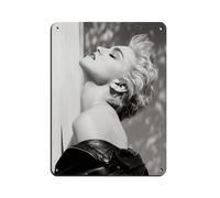 The Queen of Pop Madonna Ciccone Retro Poster Metal Tin Sign Chic Art Retro Iron Painting Bar People Cave Cafe Family Garage Poster Wall Decoration 12x16inch(30x40cm)