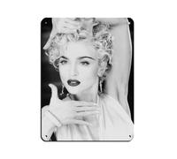 The Queen of Pop Madonna Ciccone Retro Poster Metal Tin Sign Chic Art Retro Iron Painting Bar People Cave Cafe Family Garage Poster Wall Decoration 12x16inch(30x40cm)