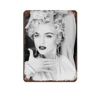 The Queen of Pop Madonna Ciccone Retro Poster Metal Tin Sign Chic Art Retro Iron Painting Bar People Cave Cafe Family Garage Poster Wall Decoration 12x16inch(30x40cm)