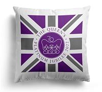 The Queen's Platinum Jubilee 2022 Cushion Union Jack Flag Decoration Pillow Souvenir Memorable Keepsake Gift Cover And Inner Scatter Cushions Throw Pillows Memorabilia Decor Gift (Cover & Inner)
