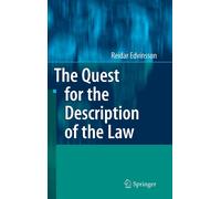 The Quest for the Description of the Law by Reidar Edvinsson (English) Hardcover