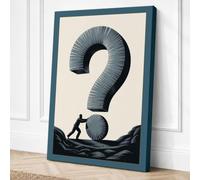 The Question Canvas Wall Art Print 24x16 Inch