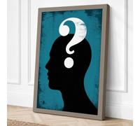 The Question Within Canvas Wall Art Print 18x12 Inch