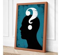 The Question Within Modern Canvas Wall Art Print 18x12 Inch (46 x 30 cm)