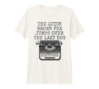 The Quick Brown Fox Jumps Over The Lazy Dog, Typist Funny Premium T-Shirt