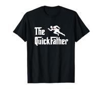 The QuickFather Funny Running Dad Runner Sprinter T-Shirt