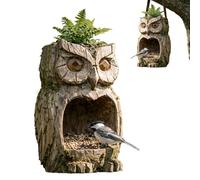 The Quiet Watcher - Owl in The Garden, Outdoor Owl Statue, Garden Decor Figurine for Yard, Patio, Lawn, Serene Bird Sculpture Gift for Nature Lovers & Home Landscape Design