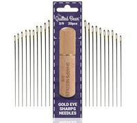 The Quilted Bear Gold Eye Sharps Sewing Needles, Sizes 3/9