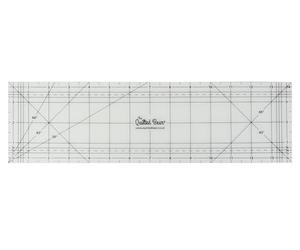 The Quilted Bear Hot Ironing Rulers - Non-Slip Ironing Ruler & Hot Hemmer for Quilting & Sewing, Hem Ruler with Multiple Inch & Angle Markings, Available in a Range of Sizes (4" x 14")