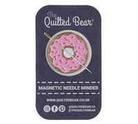 The Quilted Bear Magnetic Needle Minders - Enamel Needle Keeper for Sewing, Embroidery & Cross Stitch Accessories | Secure Holder for Sewing Pins & Needles (Donut)