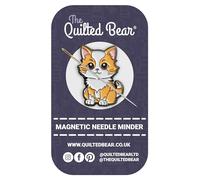 The Quilted Bear Magnetic Needle Minders - Enamel Needle Keeper for Sewing, Embroidery & Cross Stitch Accessories | Secure Holder for Sewing Pins & Needles (Cat)