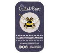 The Quilted Bear Magnetic Needle Minders - Enamel Needle Keeper for Sewing, Embroidery & Cross Stitch Accessories | Secure Holder for Sewing Pins & Needles (Bee)