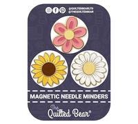 The Quilted Bear Magnetic Needle Minders, Set of 3 Flowers