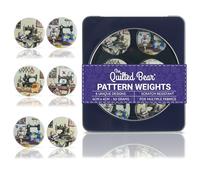 The Quilted Bear Pattern Weight Set - Scratch-Resistant Fabric Weights for Secure Pattern Cutting, Sewing Supplies & Quilting Supplies (Rosalind Soloman - Sewing Machines)