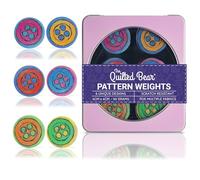 The Quilted Bear Pattern Weight Set - Scratch-Resistant Fabric Weights for Secure Pattern Cutting, Sewing Supplies & Quilting Supplies (Lenny Cornforth - Buttons)