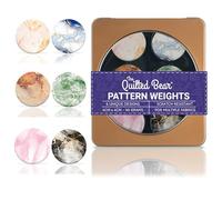 The Quilted Bear Pattern Weight Set - Scratch-Resistant Fabric Weights for Secure Pattern Cutting, Sewing Supplies & Quilting Supplies (TQB - Marble)