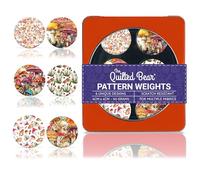 The Quilted Bear Pattern Weights - Multiple Designs of Scratch Resistant Paper Weights/Pattern Weights for Sewing or Cutting Fabric (TQB - Mushrooms)