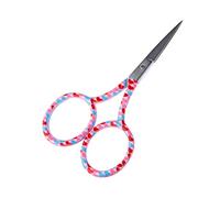 The Quilted Bear Pink Hearts Embroidery Scissors - Small Sharp 3.5" Blades for use as Embroidery, Cross Stitch, School, Applique or Nail Scissors with Your Choice of Design (Pink Hearts)