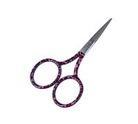 The Quilted Bear Pink Leopard Print Embroidery Scissors - Sharp 3.5" Blades for use as Embroidery, Cross Stitch, School, Applique or Nail Scissors with Your Choice of Design (Pink Leopard Print)