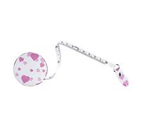 The Quilted Bear Polka Dot Retractable Tape Measure with Double Sided Metric & Imperial Measuring Tape for Sewing, Tailors or as a Body Measuring Tape 150cm/60" (Pink Polka Dots)