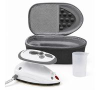 The Quilted Bear Premium Mini Steam Iron for Quilting and Travel, Black