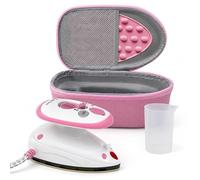 The Quilted Bear Premium Mini Steam Iron for Quilting and Travel, Pink