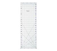 The Quilted Bear Quilting Rulers - Transparent Acrylic Non-Slip Quilting & Sewing Ruler with Precise Black Lines & 30, 45 & 60 Degree Angles - Essential Tool for Perfect Sewing Results (8.5" x 24")