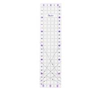 The Quilted Bear Quilting Rulers - Transparent Acrylic Non-Slip Quilting & Sewing Ruler with Precise Black Lines & 30, 45 & 60 Degree Angles - Essential Tool for Perfect Sewing Results (6" x 24")