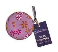 The Quilted Bear Retractable Fabric Tape Measure 150cm/60", Flowers