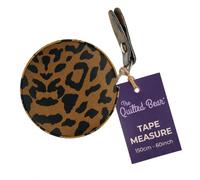 The Quilted Bear Retractable Fabric Tape Measure 150cm/60", Leopard Print