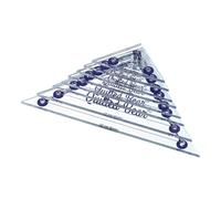 The Quilted Bear Right Angle Triangle Quilting Templates, Set of 8