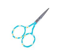 The Quilted Bear Small Embroidery Scissors, Blue Daisy, 3.5"